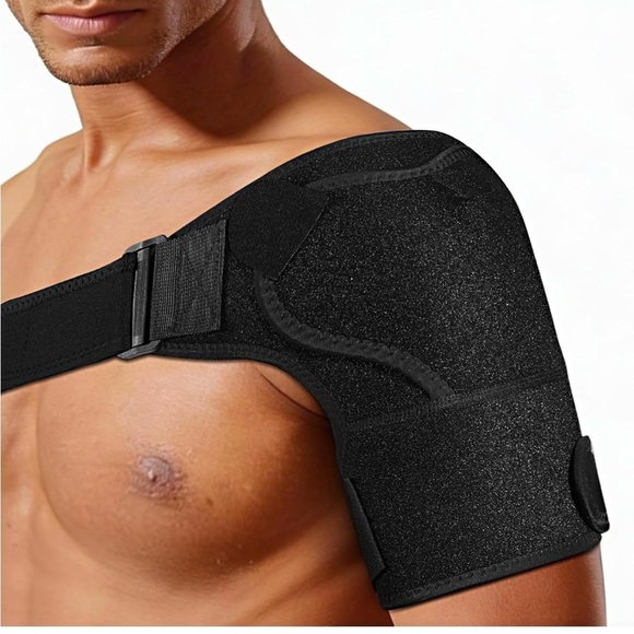 Boisea Other - 🖤 Boisea Adjustable Shoulder Brace – Pain Relief & Support – Black – Adult